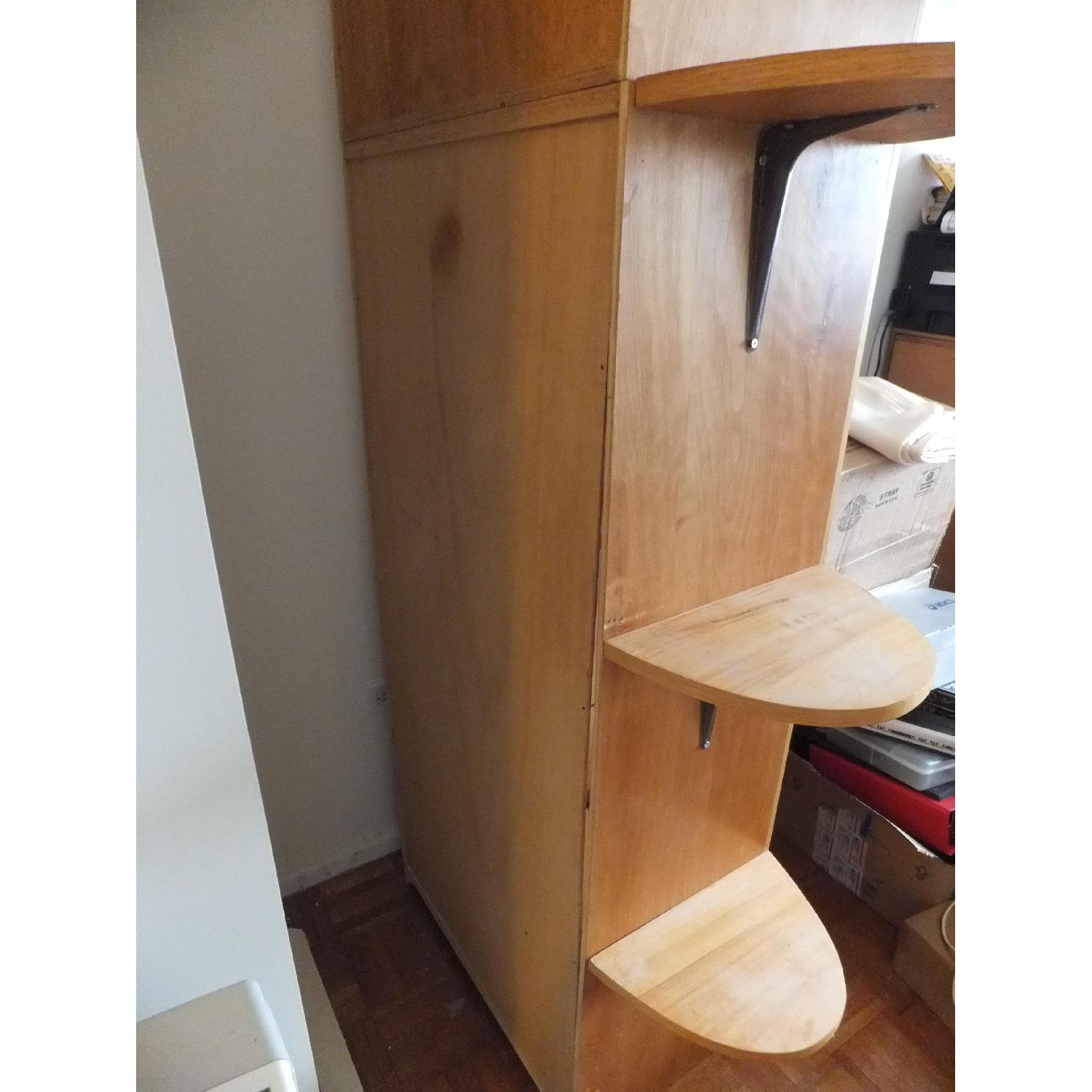 Handmade White Ash Hardwood 2-in-1 Custom Bookcase - image-22