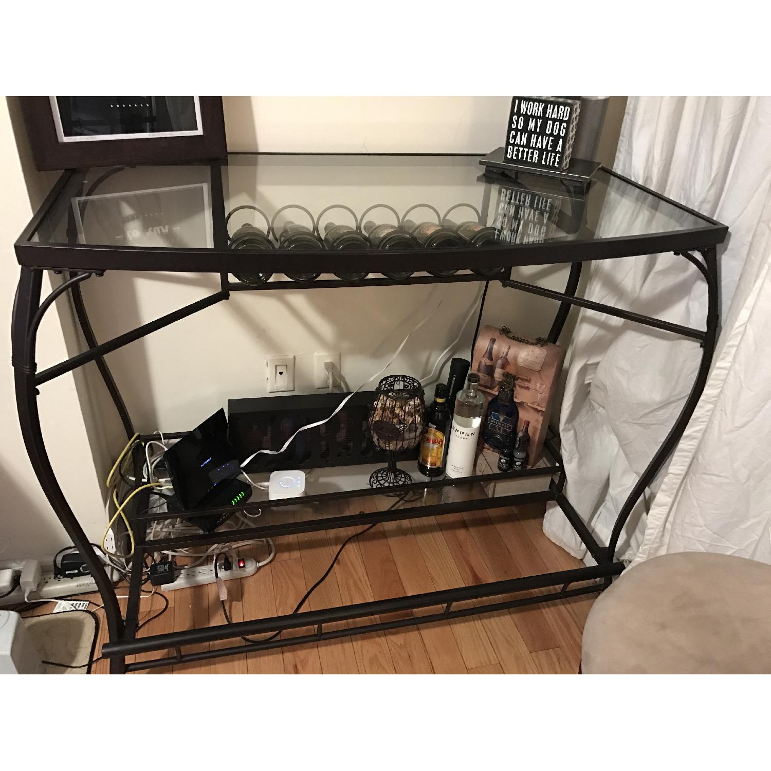 Glass Bar Table w/ 4 Bar Stools - image-3