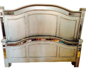 Pier 1 Hayworth Queen Headboard and Footboard in Silver