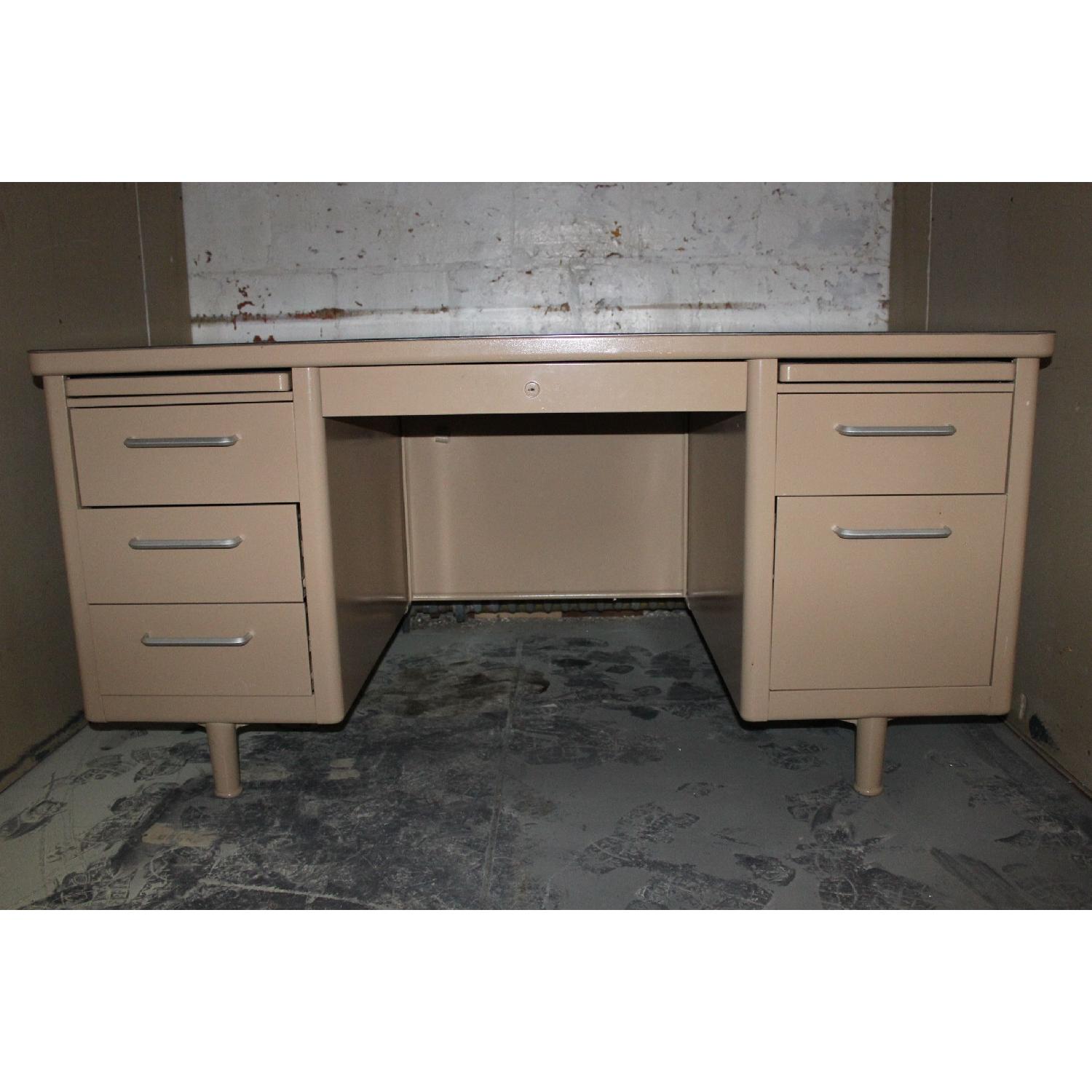 Vintage Steelcase Tanker Desk - image-1