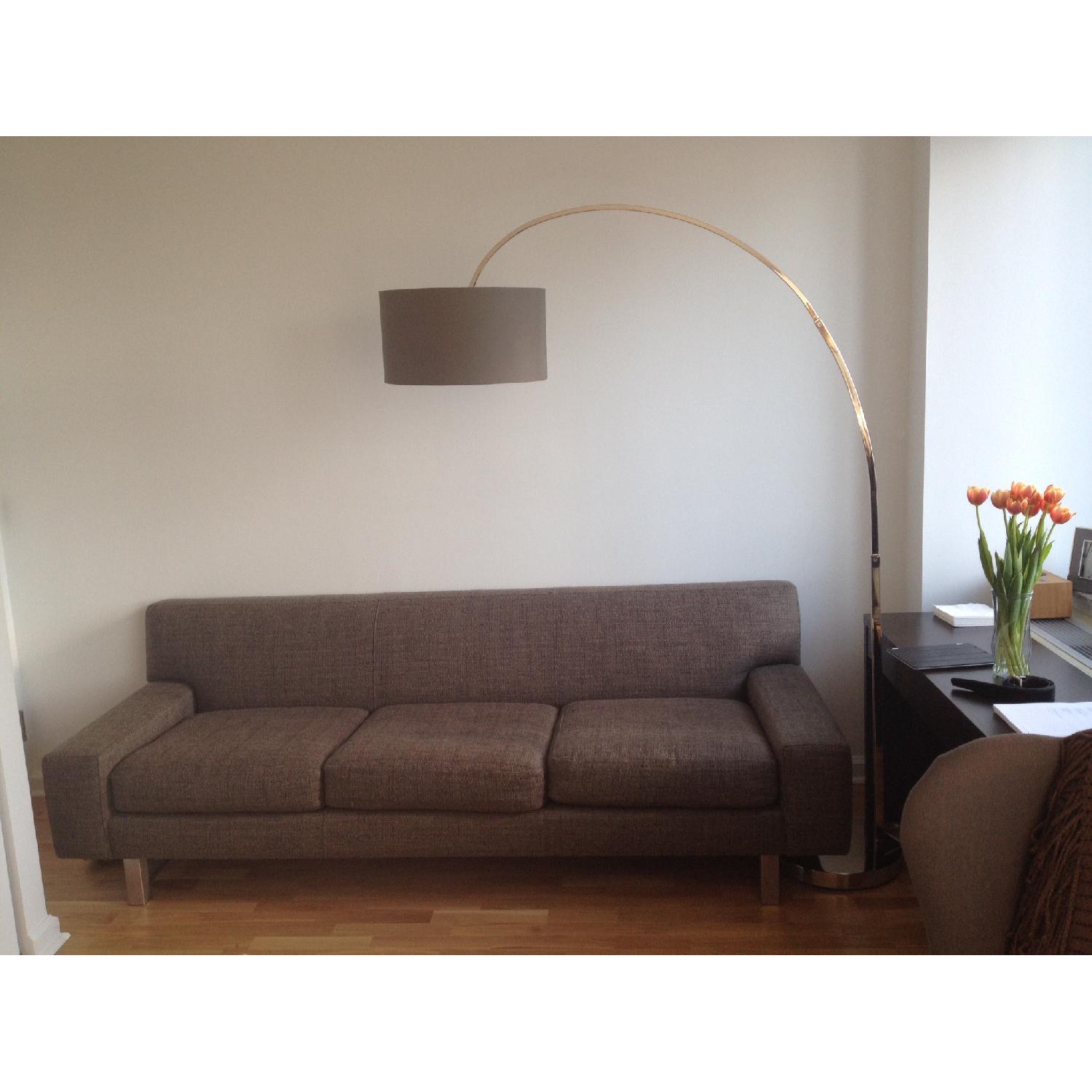 Crate & Barrel Steel Sofa - image-1