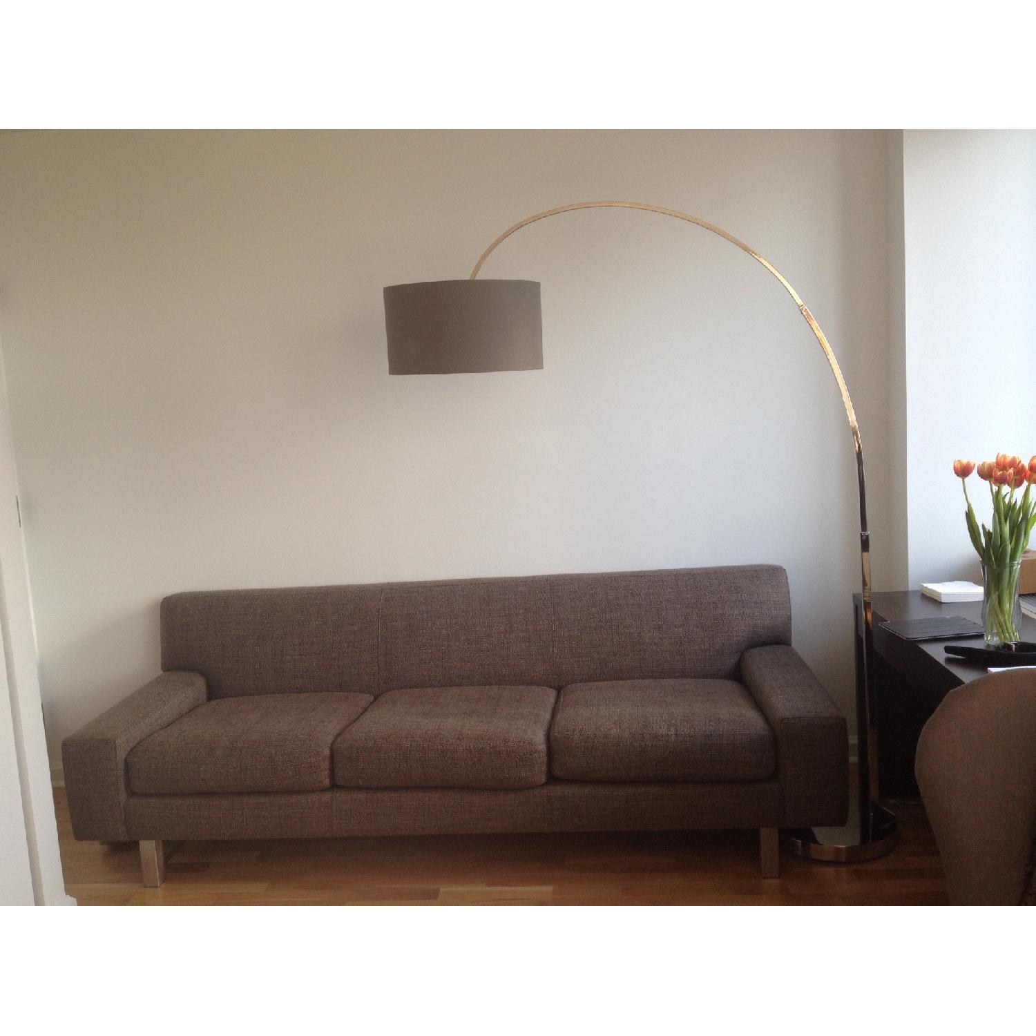 Crate & Barrel Steel Sofa - image-2