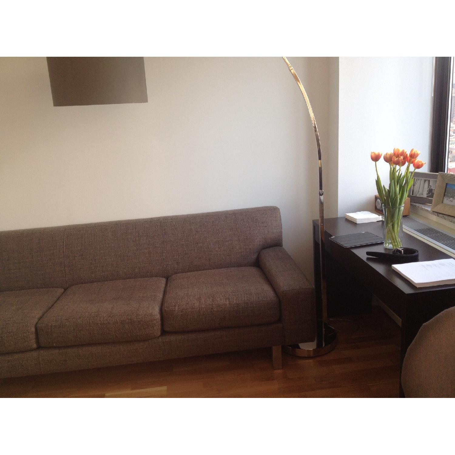 Crate & Barrel Steel Sofa - image-3