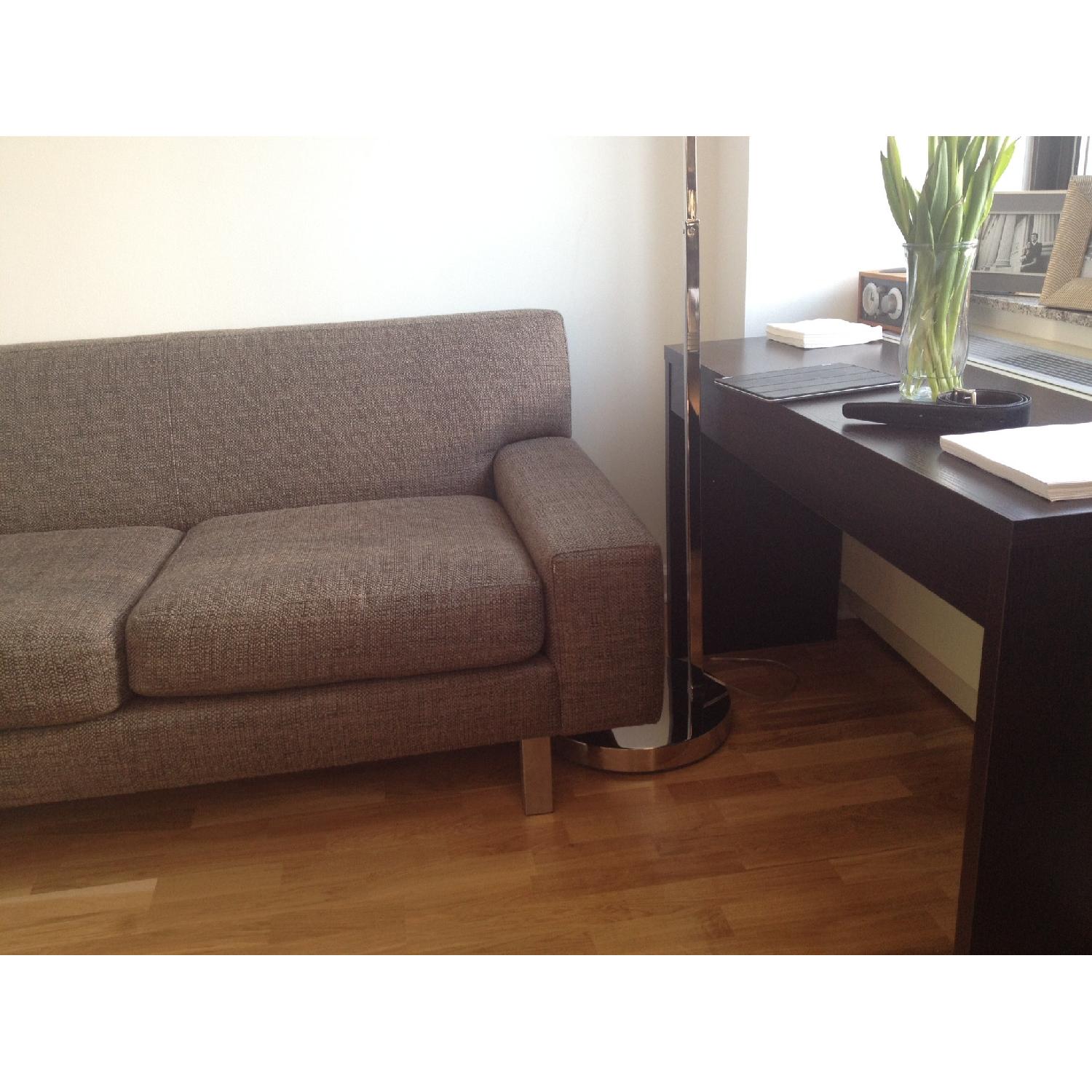 Crate & Barrel Steel Sofa - image-4