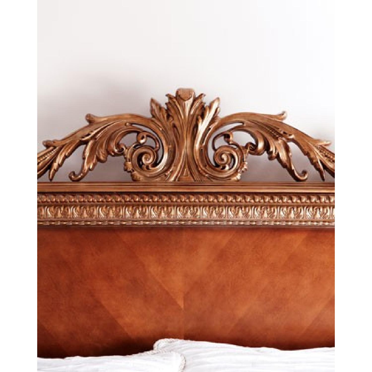 Horchow Bellissimo King Bed Frame & Head Board with 3 Drawer Nightstands - image-10