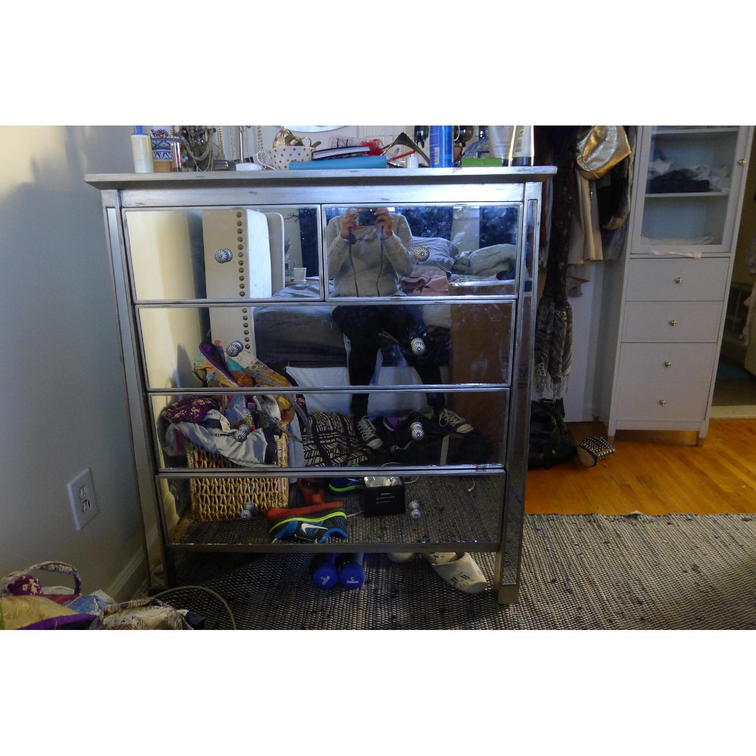 Amazon Mirrored 5 Drawer Dresser - image-1