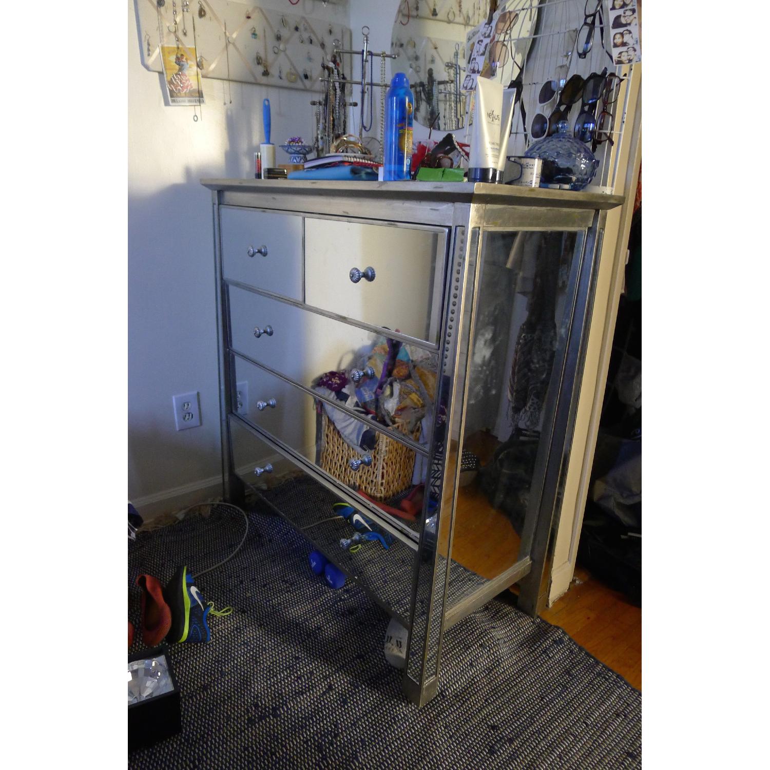 Amazon Mirrored 5 Drawer Dresser - image-3