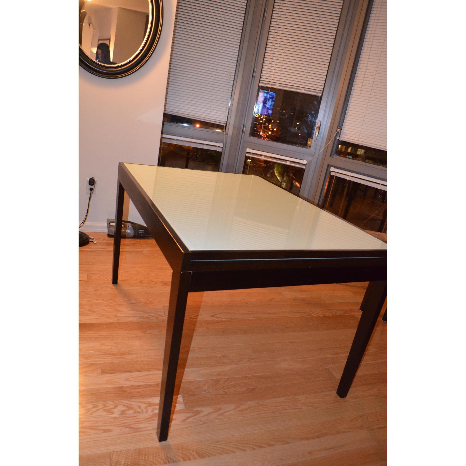 Straight From the Crate Extendable Frosted Glass Top Table - image-7