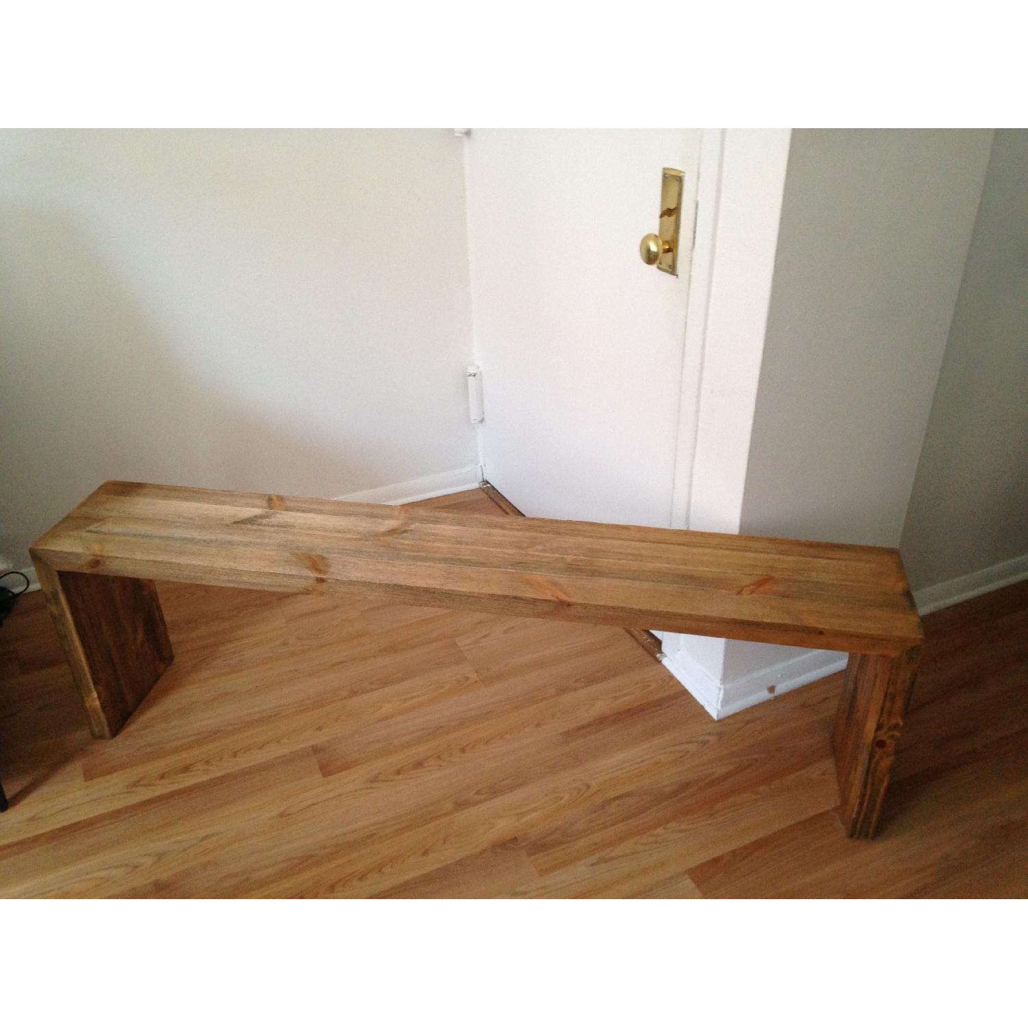 Overstock Weathered Reclaimed Look Bench - image-2
