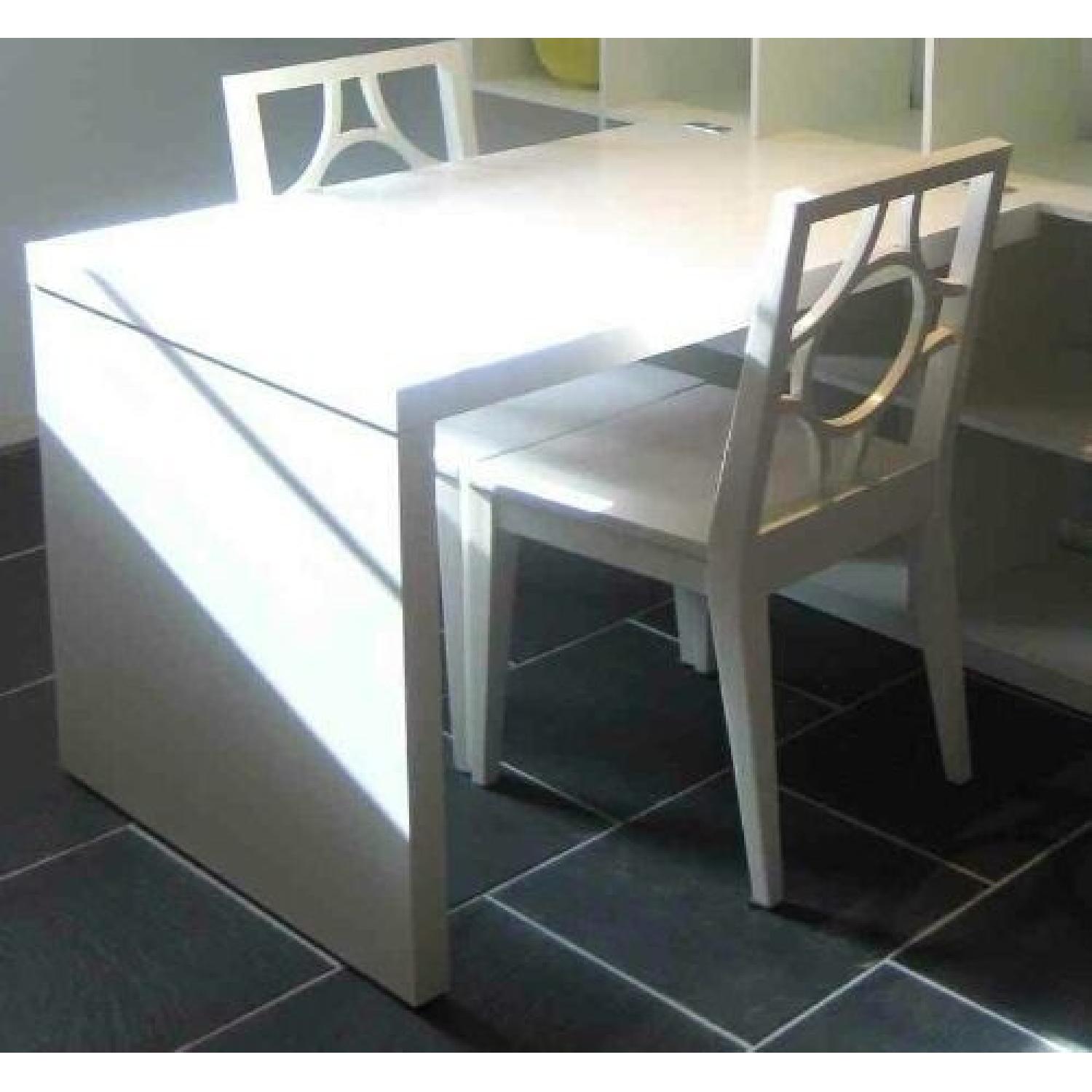 Ikea White Expedit Desk Attachment - image-1