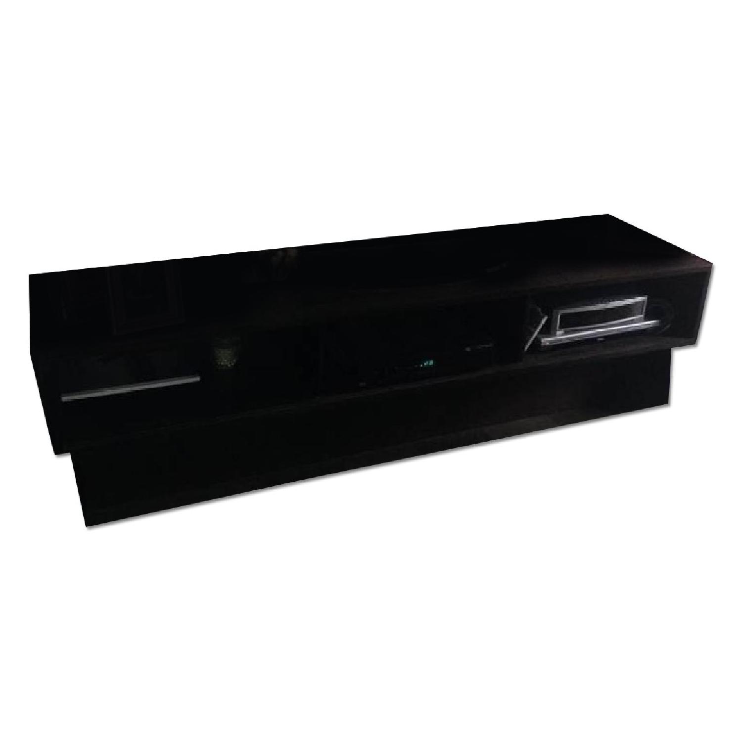 Macy's Espresso Wood Finish TV/Console - image-0