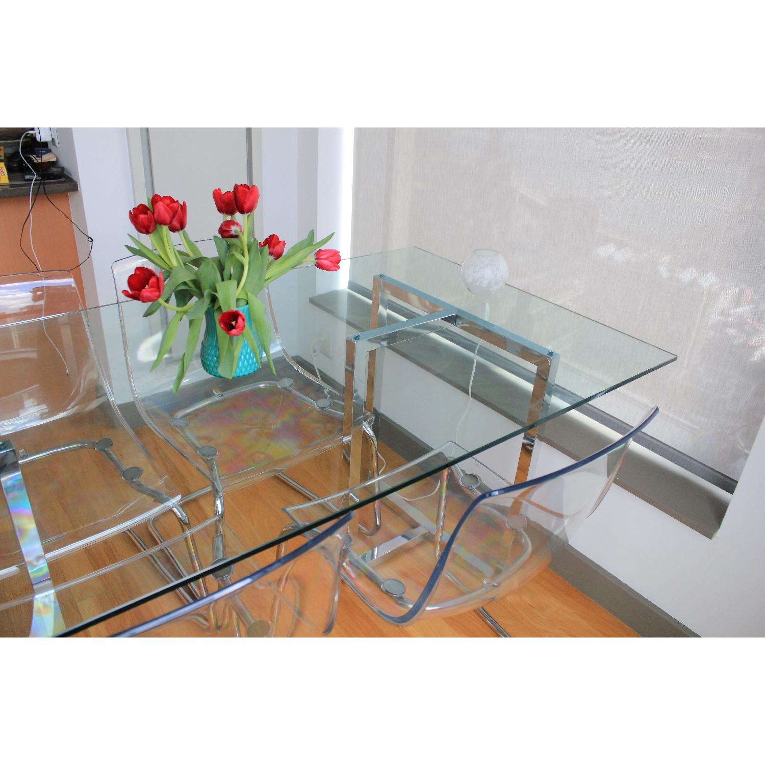 CB2 Dining Table w/ 4 Ikea Chairs - image-3