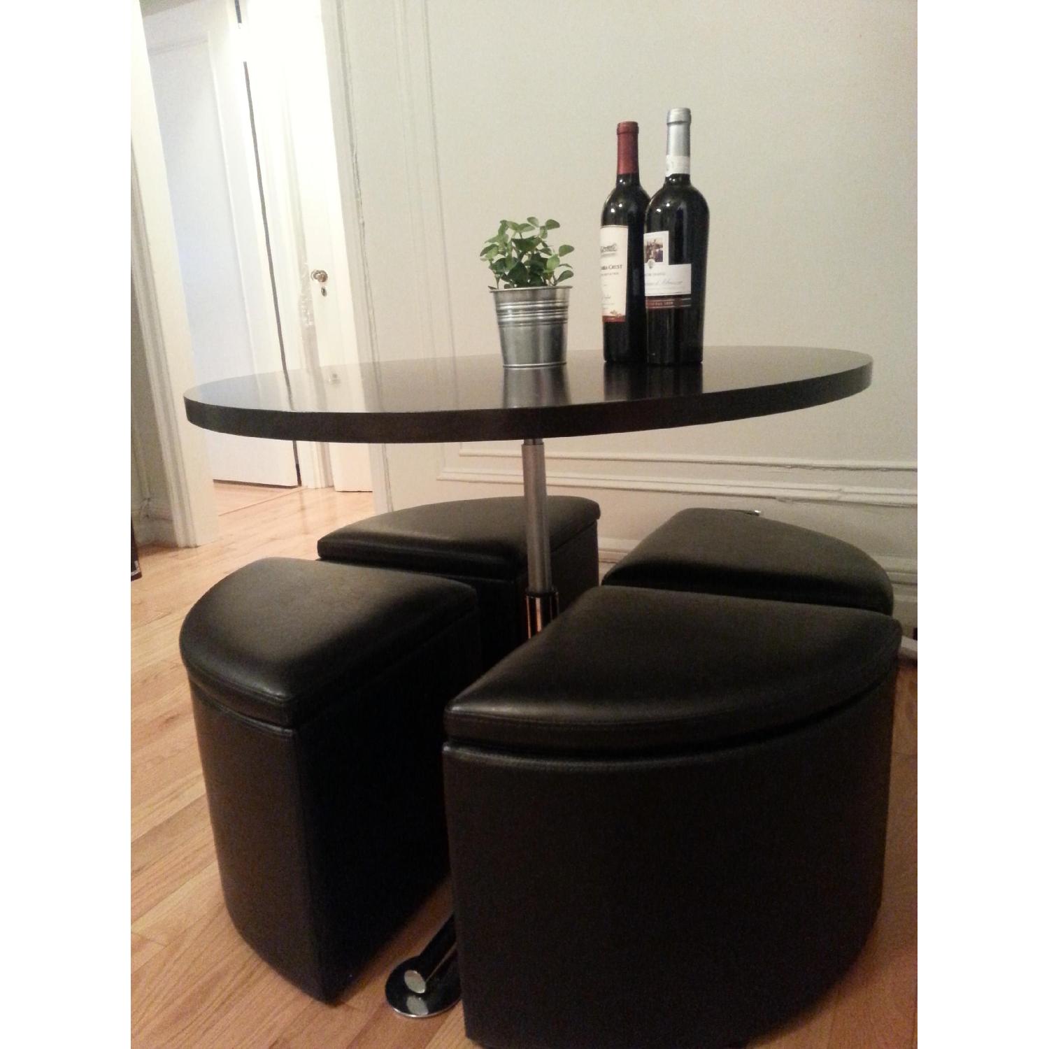 Tribeca Home Bingley Adjustable Space Saver 5-Piece Cocktail Dining Set - image-2