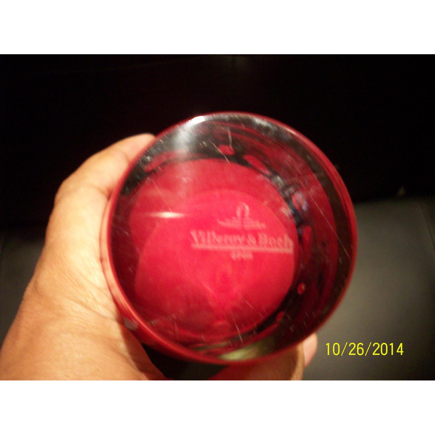 Villeroy and Boch Ruby Red Hand Made Art Glass Vase - image-6