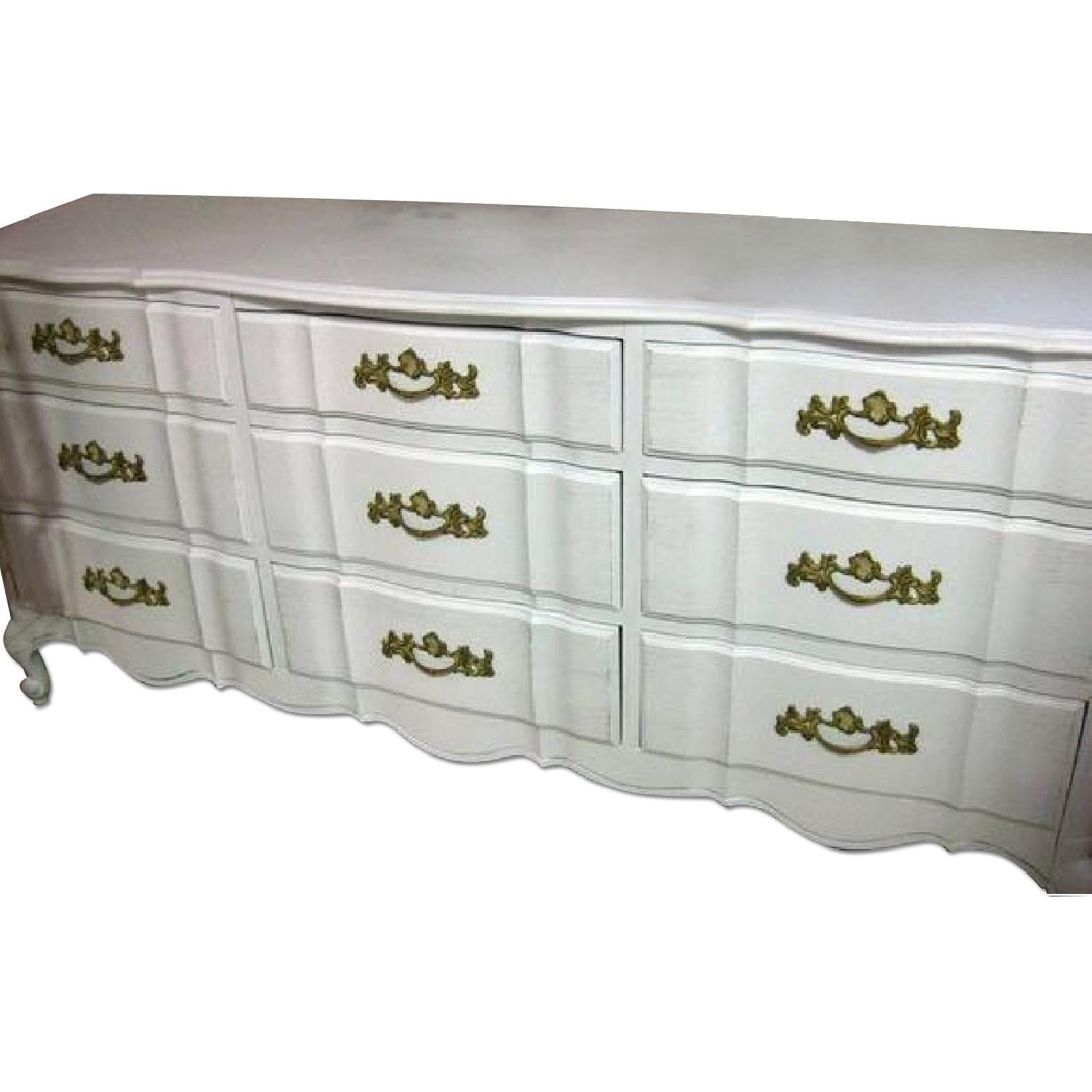 Vintage Shabby Chic White Dresser - image-0