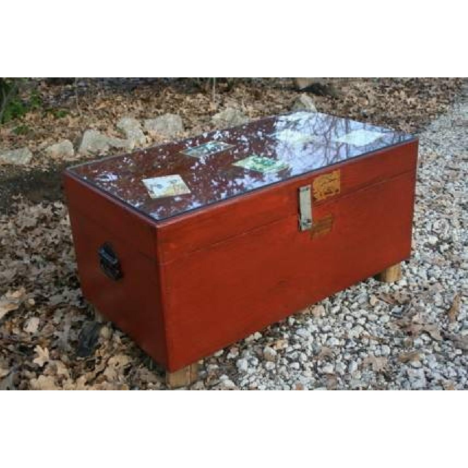 Steamer Trunk/Coffee Table - image-2