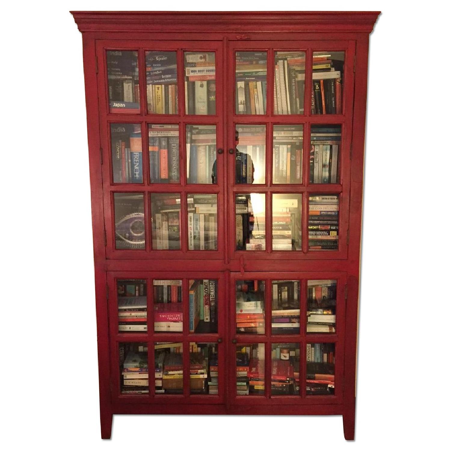 Crate & Barrel Tall Cabinet - image-0