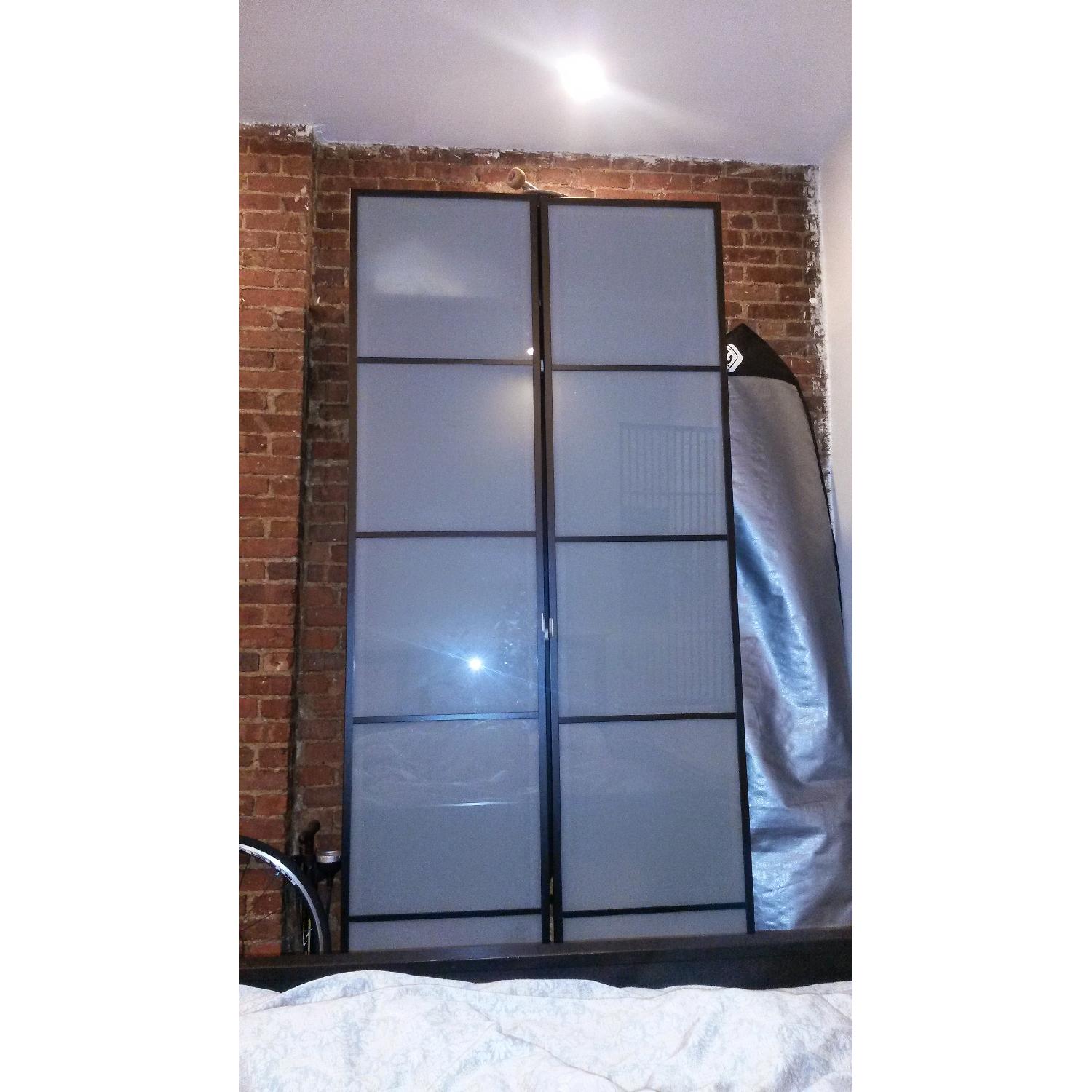 Tall Black Wardrobe - image-1