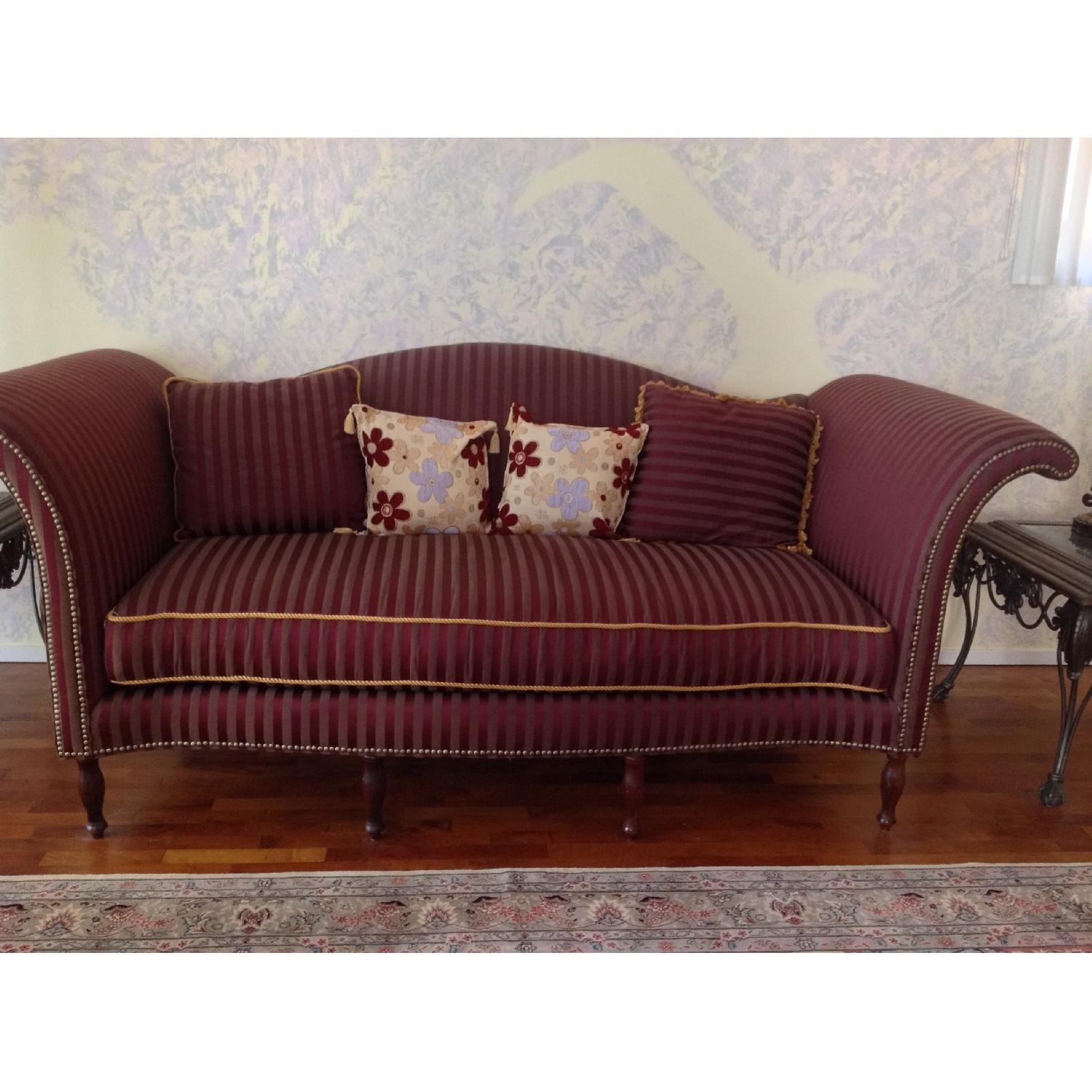 Burgundy Sofa - image-1