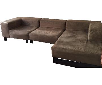West Elm 3-Piece Chaise Sectional Sofa