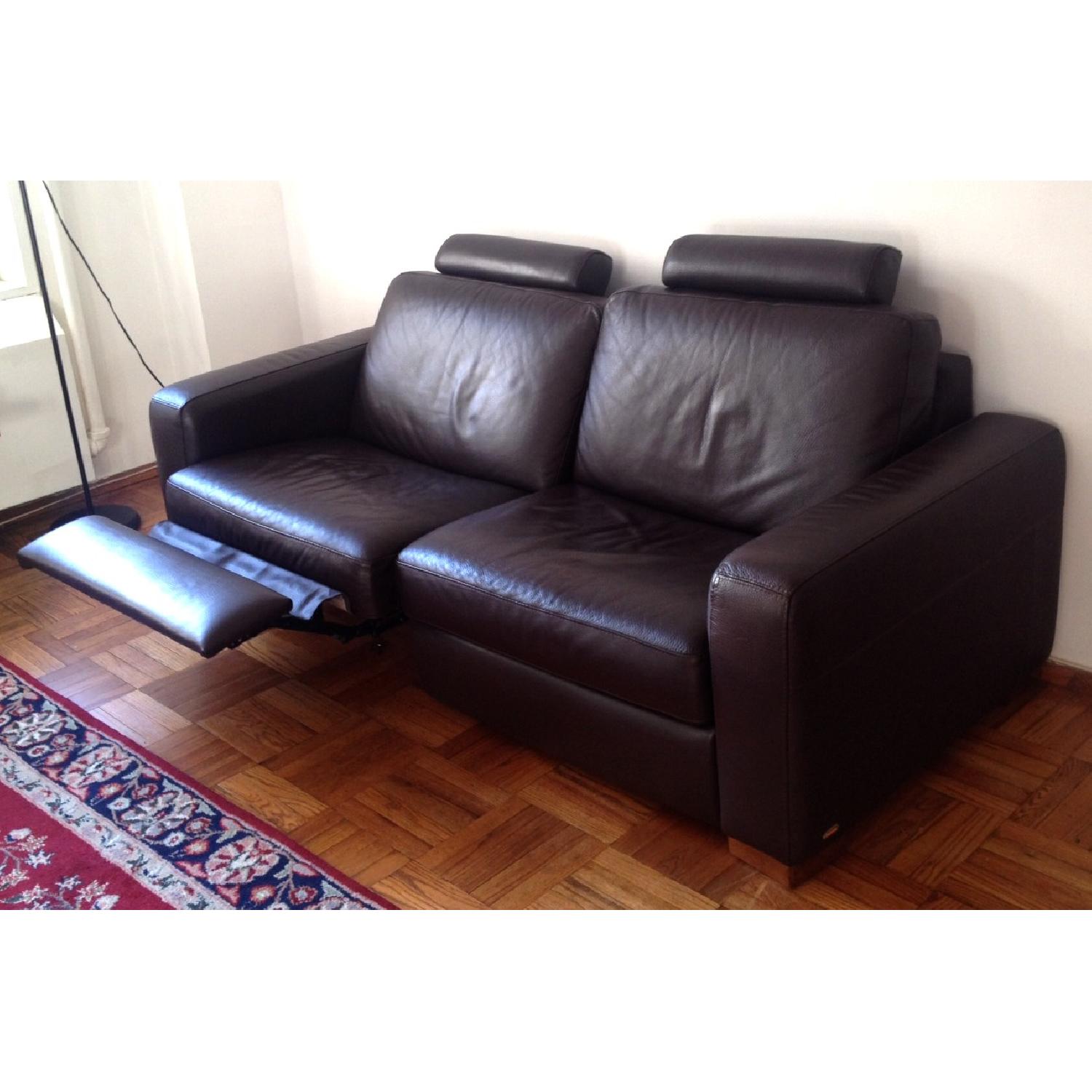 Italsofa Leather Reclining Sofa - image-3