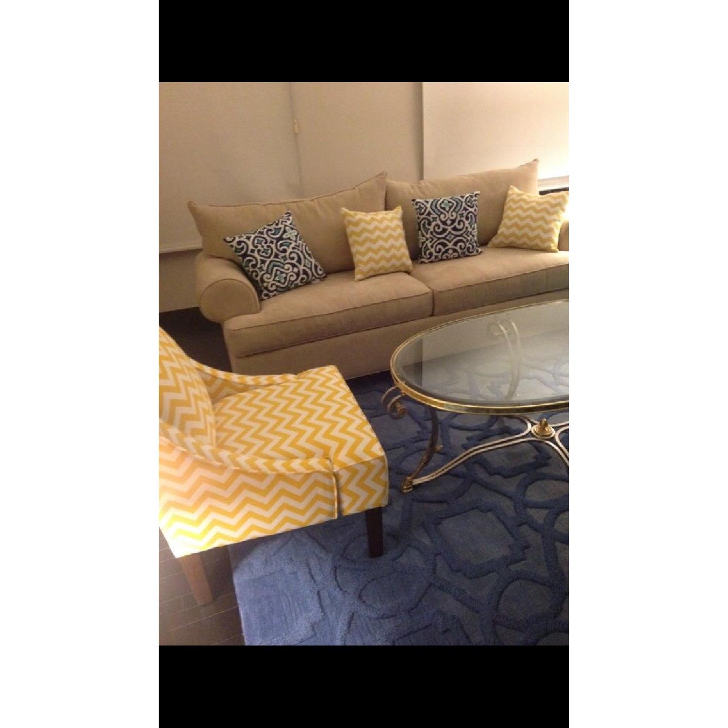 Raymour & Flanigan Microfiber Queen Sleeper Sofa - image-5