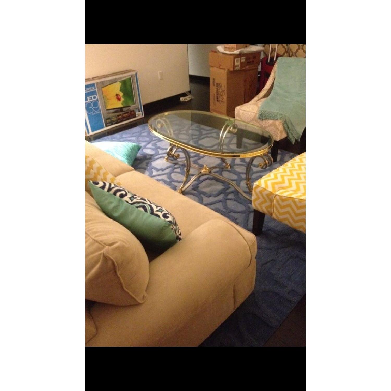 Raymour & Flanigan Microfiber Queen Sleeper Sofa - image-6