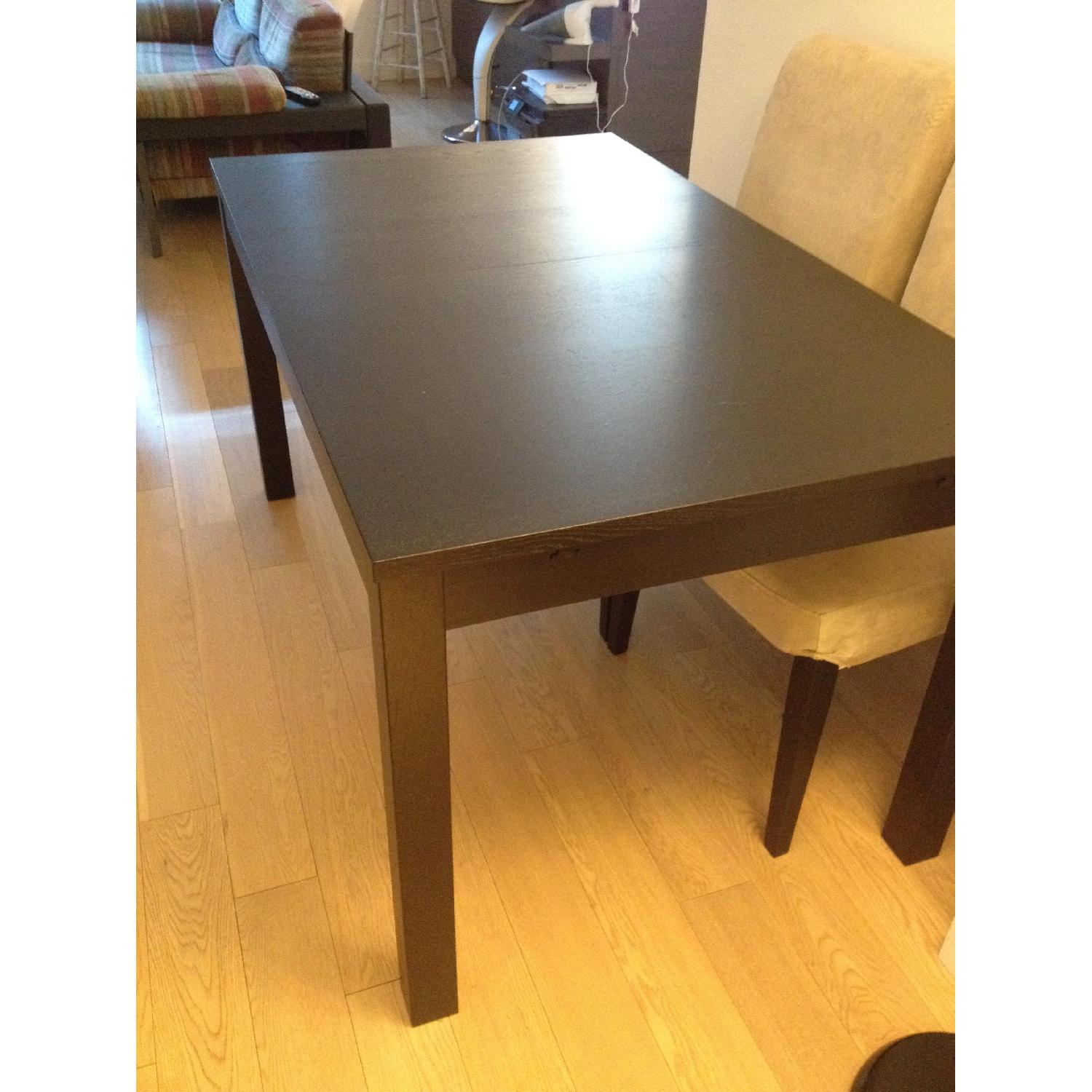 Ikea Bjursta Black-Brown Extendable Dining Table - image-3