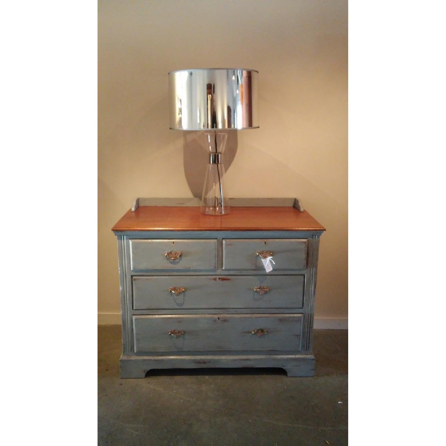 English Home Interiors Vintage 2 Toned Shabby Chic Chest of Drawers - image-1