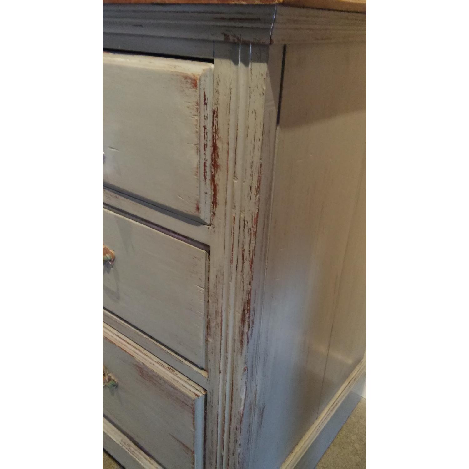 English Home Interiors Vintage 2 Toned Shabby Chic Chest of Drawers - image-2