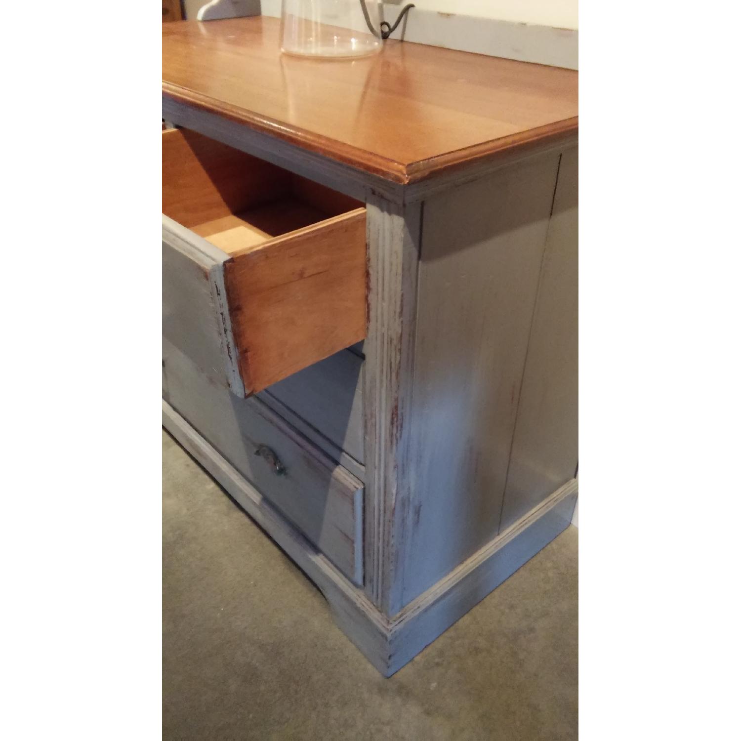 English Home Interiors Vintage 2 Toned Shabby Chic Chest of Drawers - image-3