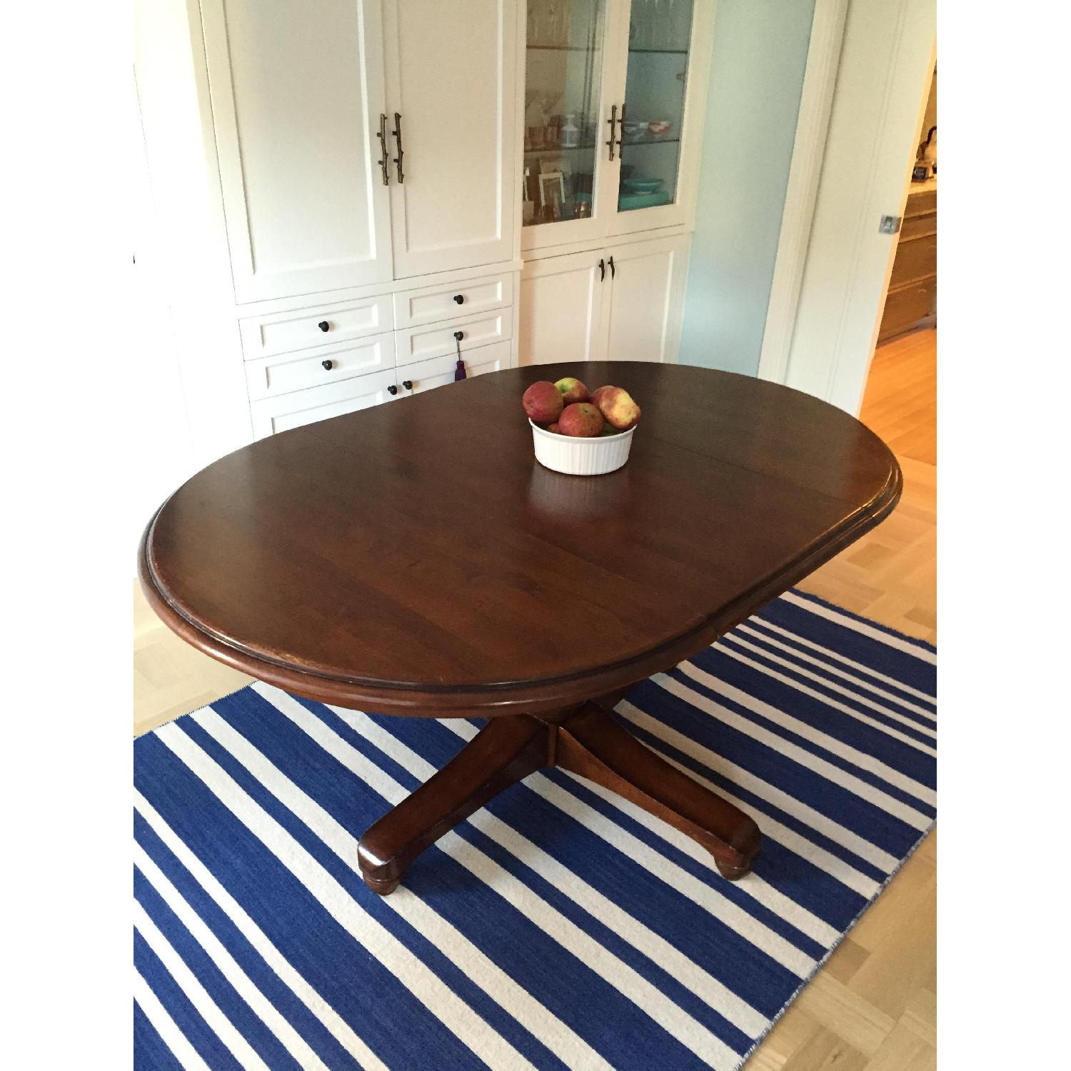 Pottery Barn Extending Pedestal Dining Room Table - image-1