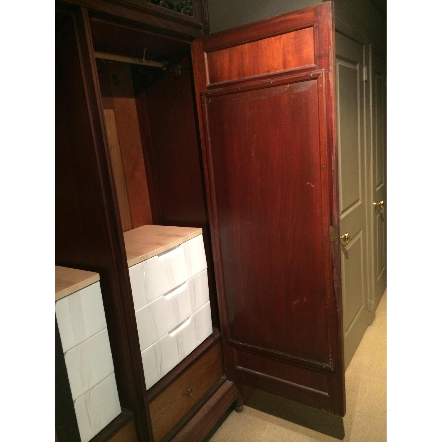 Antique Wardobe with Hanging Space and 2 Drawers - image-2