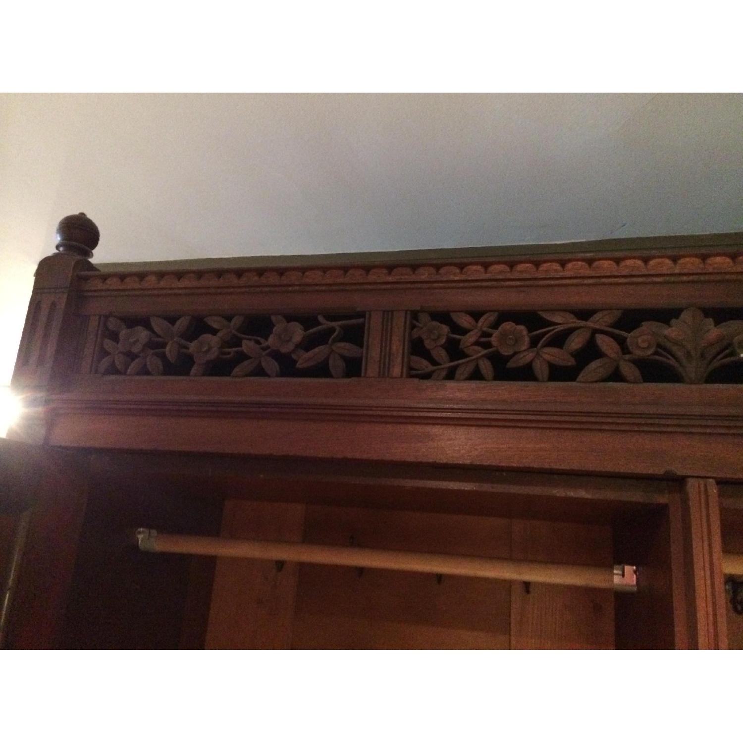 Antique Wardobe with Hanging Space and 2 Drawers - image-4