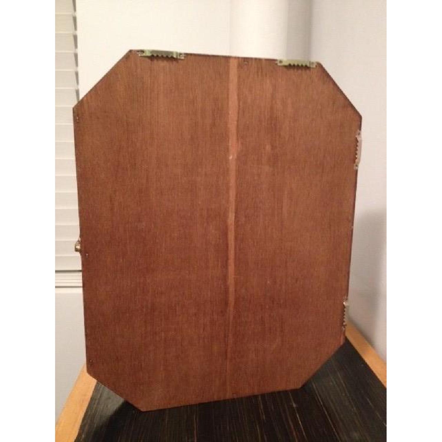 Wall Mountable Wood Curio Cabinet Shadow Box w/ Glass Door - image-2