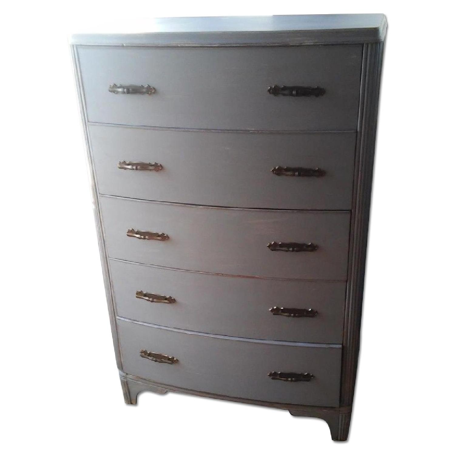 Vintage Tall Boy Dresser - image-0