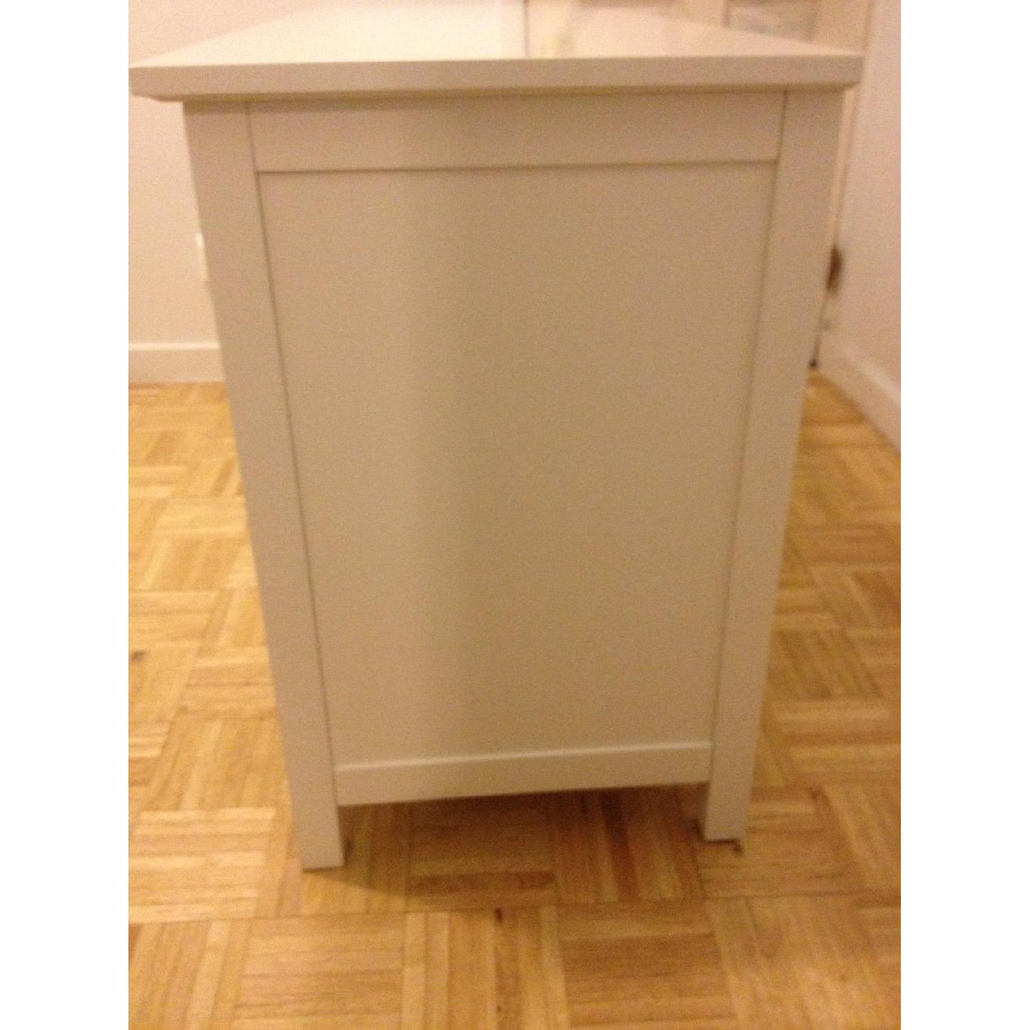 Crate & Barrel Brighton White 6 Drawer Dresser AptDeco