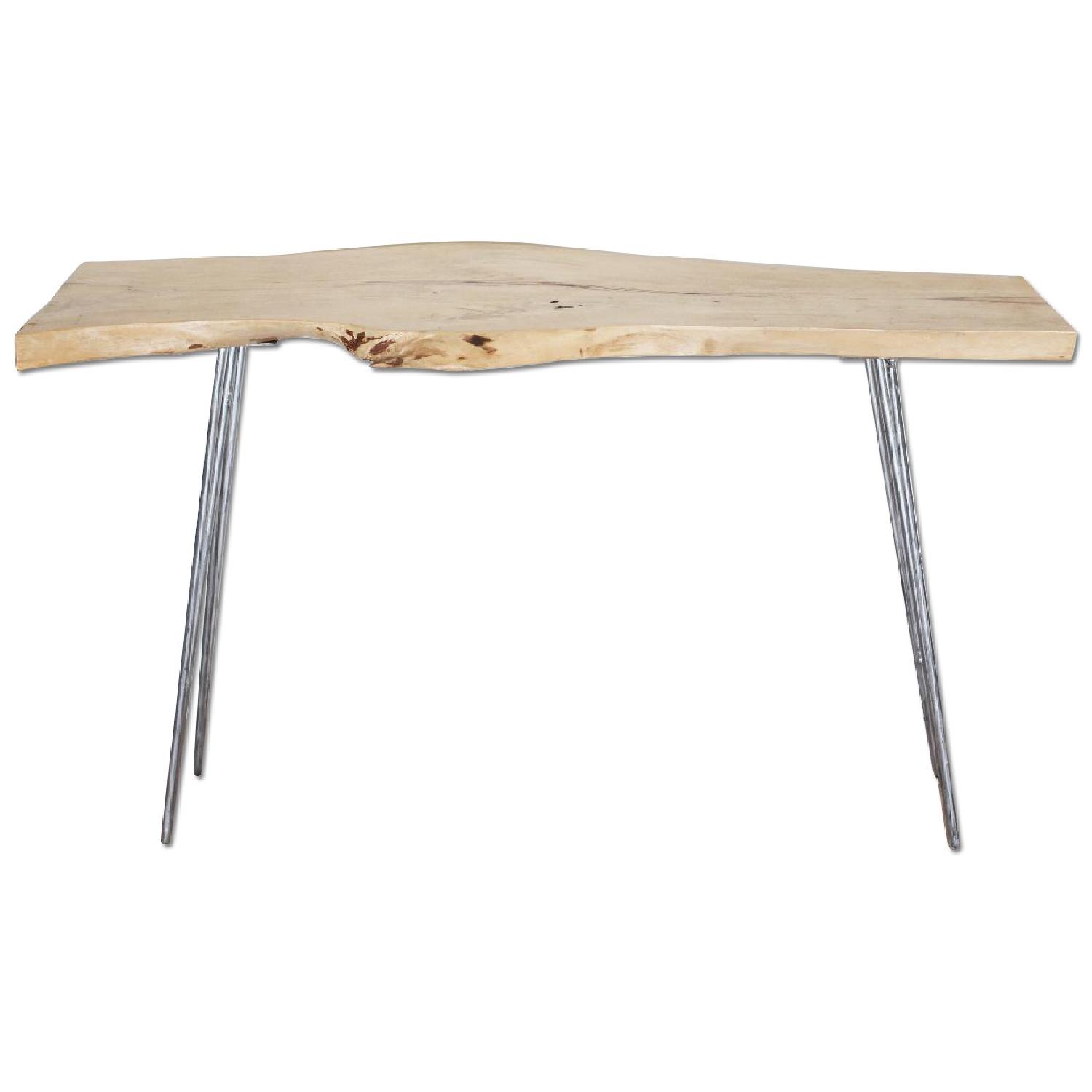 From the Source Reclaimed Tamarind Wood Slab Console Table & Matching Shelf - image-0