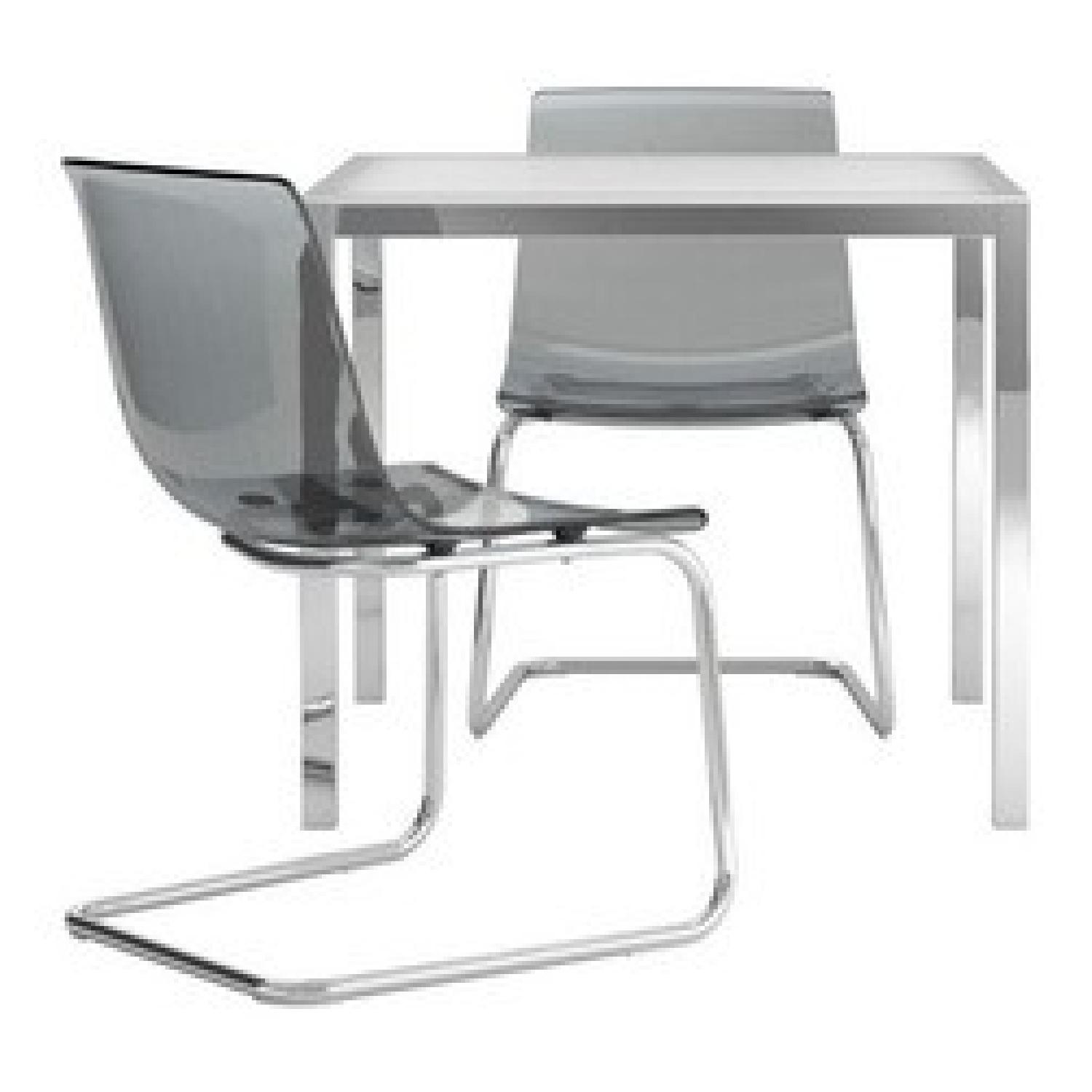 Ikea Torsby Table w/ Frosted Glass Table Top - image-1