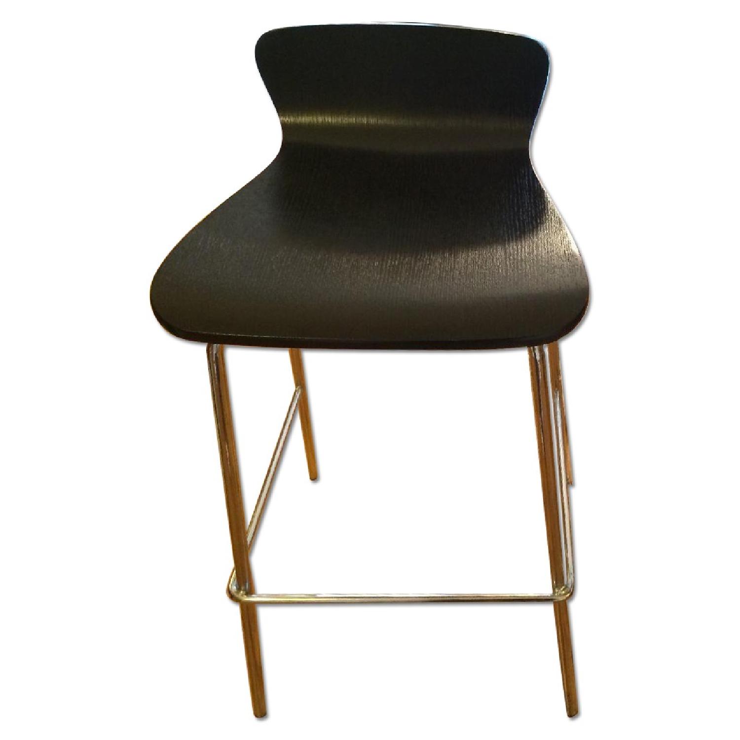 Crate & Barrel Felix Bar Stools - Pair - image-0