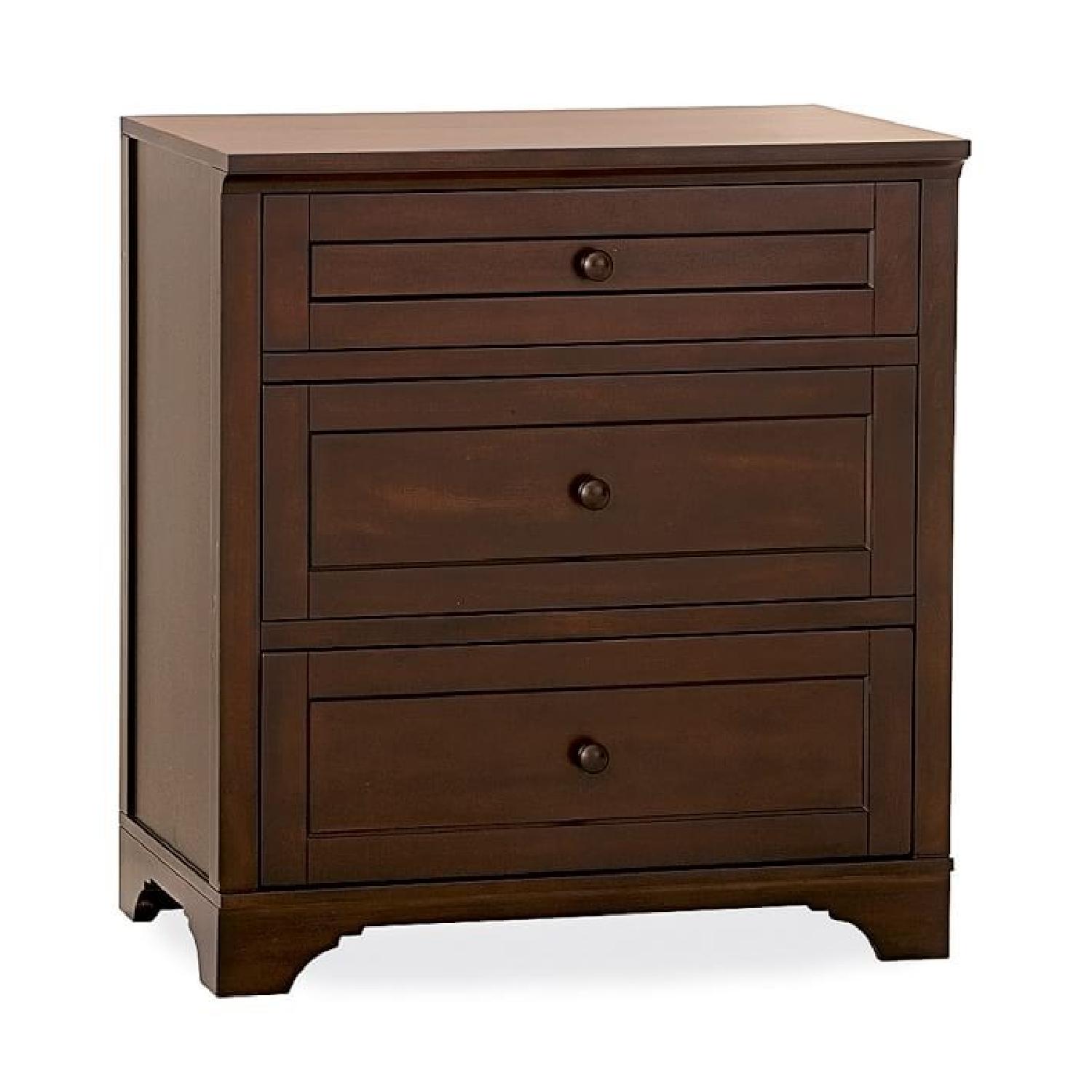 Pottery Barn Storage Cynthia Full/Queen Bed Frame w/ Headboard & Footboard - image-6