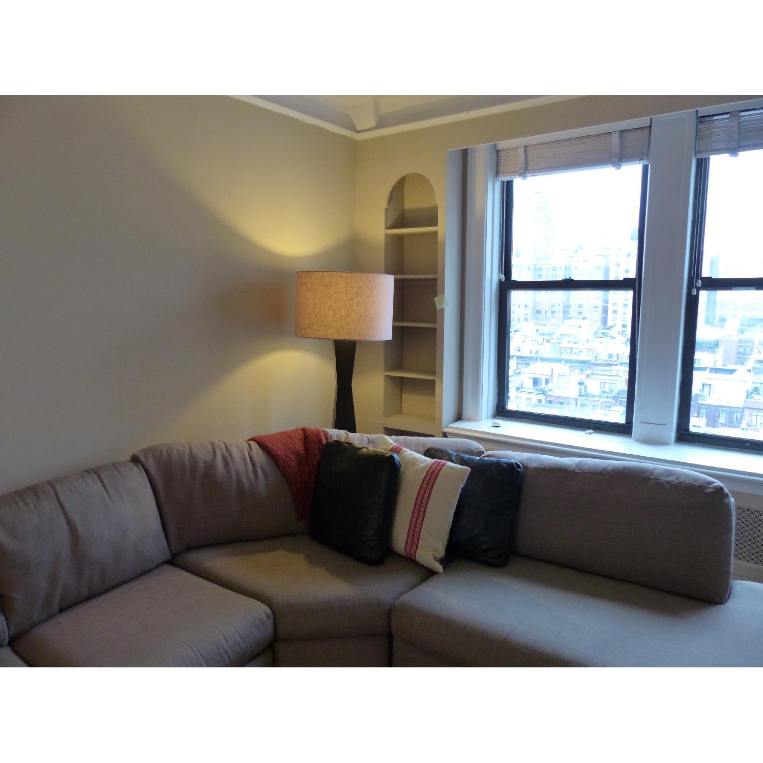 West Elm Chunky Chocolate Floor Lamp - image-1