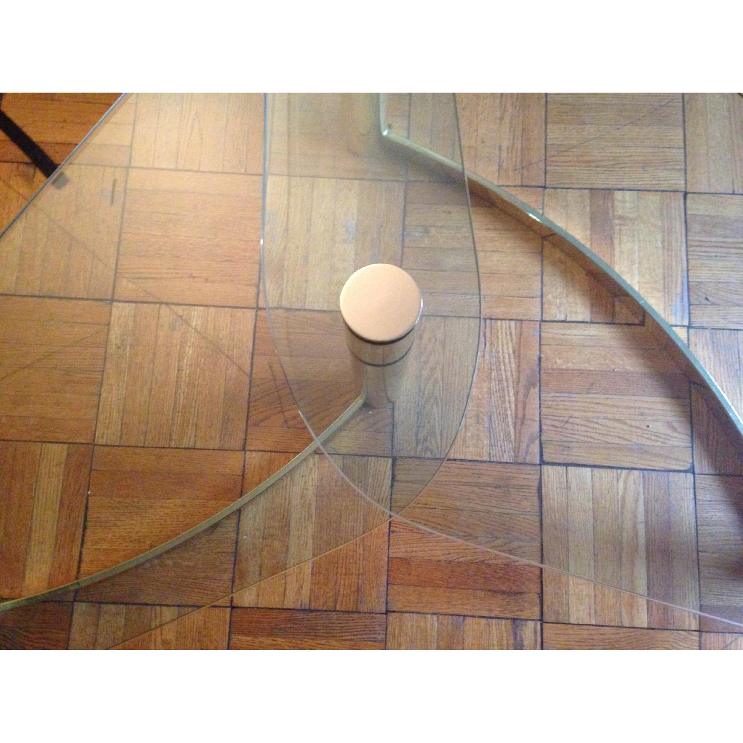 Vintage Glass 2 Tier Coffee Table - image-6