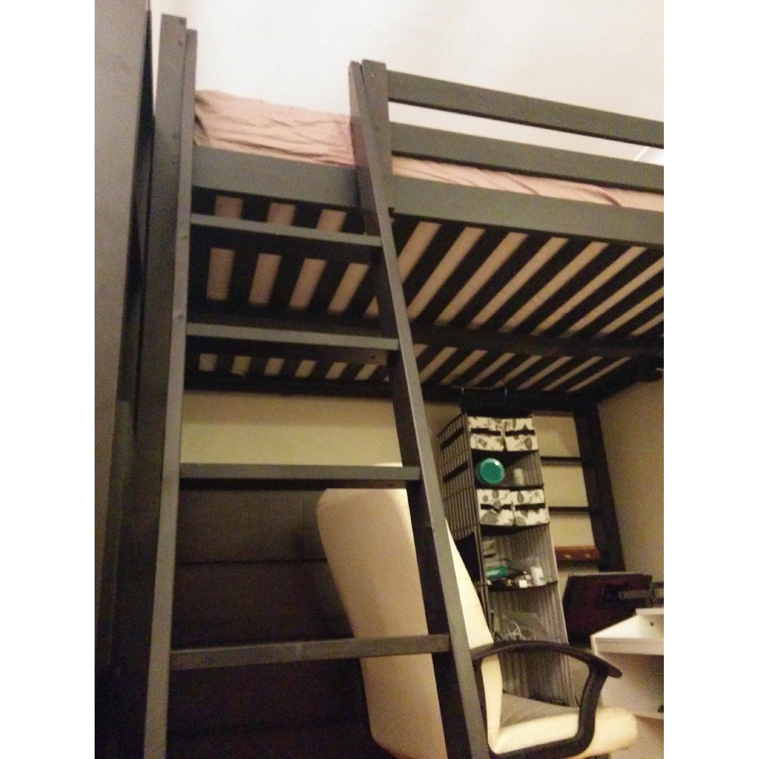 Ikea Stora Black Loft Bed Frame - image-2
