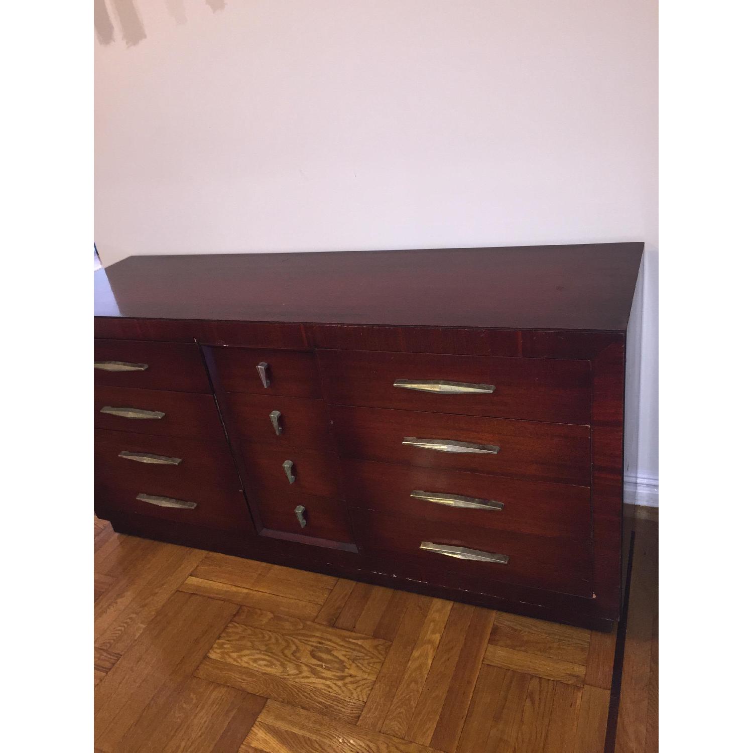 Antique 12 Draw Dresser in Cherry Wood - image-4