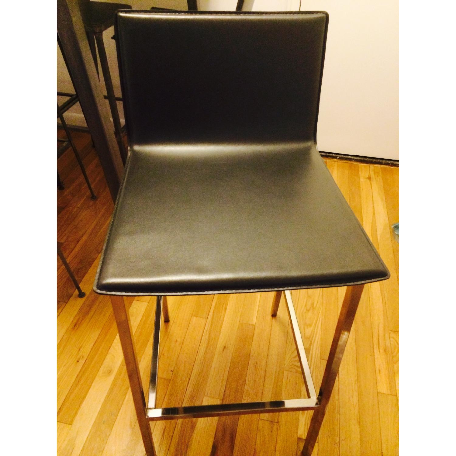 CB2 Phoenix Carbon Bar Stool - 2 Available - AptDeco
