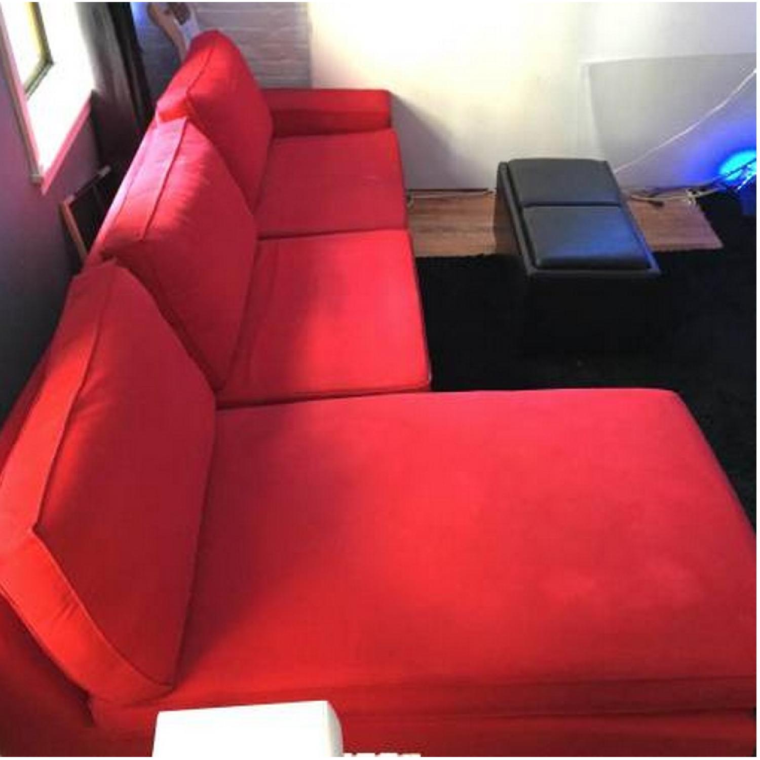 Ikea Kivik Red Sectional Sofa - image-2