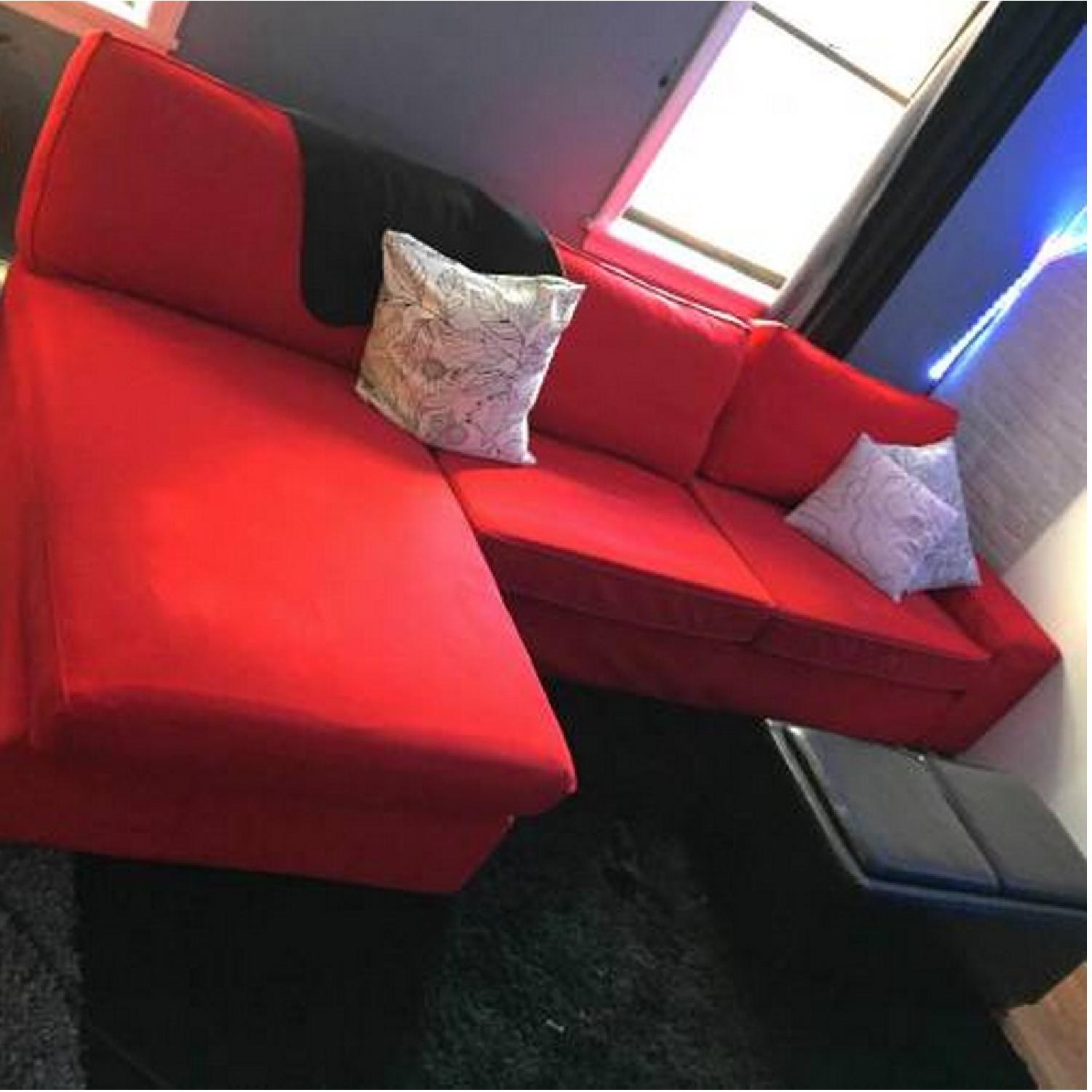 Ikea Kivik Red Sectional Sofa - image-3