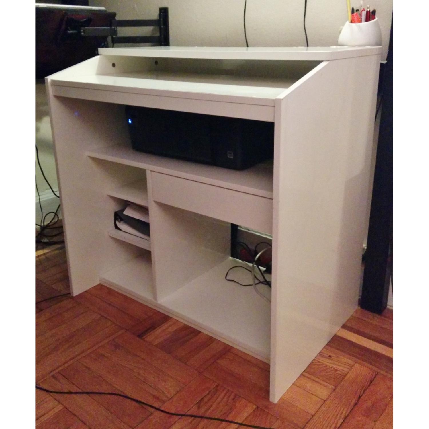 Ikea Goliat Computer Table in White - image-2