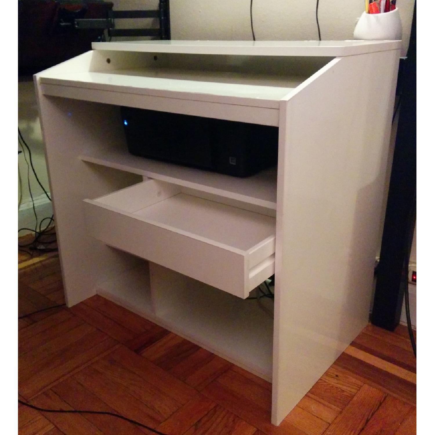 Ikea Goliat Computer Table in White - image-4